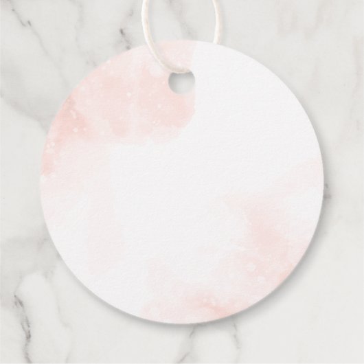 彼女が赤ポップ・アートのちゃんシャワーをポップするときに冬の鹿 フェイバータグ (裏面)