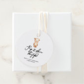 彼女が赤ポップ・アートのちゃんシャワーをポップするときにLittle Bear it フェイバータグ (インサイチュ)