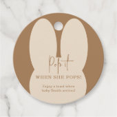 彼女が赤ポップ・アートのちゃんシャワーをポップする時にそれをバニー フェイバータグ (正面)