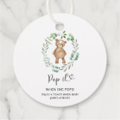 彼女が赤ポップ・アートのちゃんシャワーをポップする時にユーカリはそれを負う フェイバータグ (裏面)