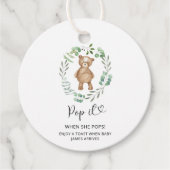 彼女が赤ポップ・アートのちゃんシャワーをポップする時にユーカリはそれを負う フェイバータグ (正面)