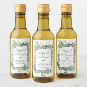 彼女が赤ポップ・アートのちゃんシャワーをポップする時に吸汁性がある ワインラベル (ボトル)