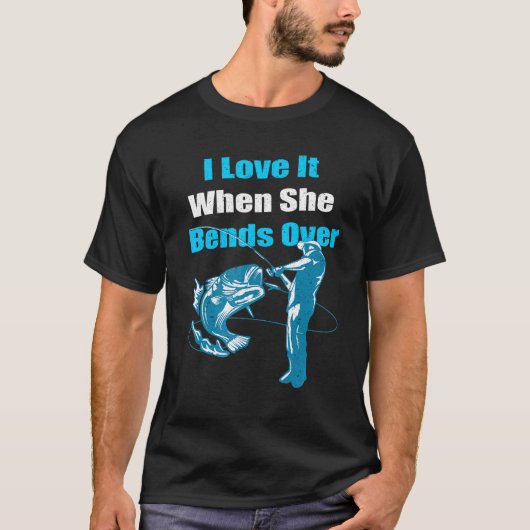 彼女が身をかがめた時好きな男性 Tシャツ (正面)