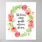 彼女が通る場所には、少しの輝きが残る ポスター (正面)