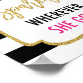 彼女が通る場所に小さな輝きを残す サイン (角)