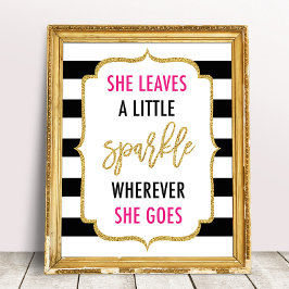 彼女が通る場所に小さな輝きを残す サイン