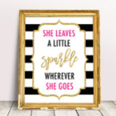 彼女が通る場所に小さな輝きを残す サイン