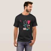 彼女が進んで箴言を振り返る医療ヒーロー Tシャツ (正面フル)