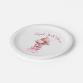 彼女が選ばれた ブライダルシャワー ペーパープレート (アングル)