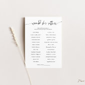 彼女が選ぶゲーム カード