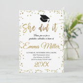 彼女が金ゴールド卒業会を開いた 招待状 (スタンド正面)