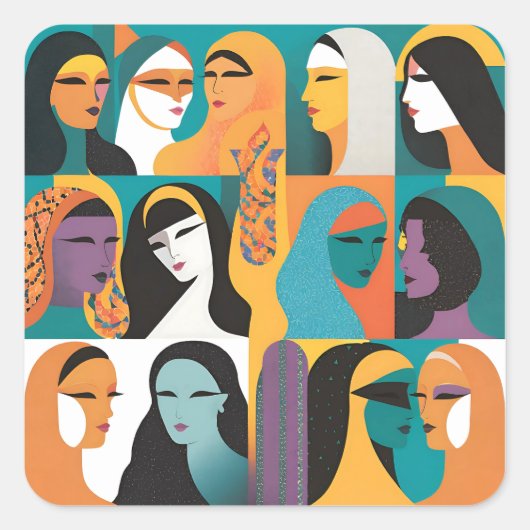 彼女が革命 スクエアシール (正面)