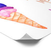 彼女が顔を上げたブライダルシャワーを溶かす ポスター (角)