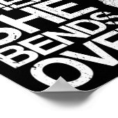 彼女が魚釣りに屈すると私は気におもしろい入る ポスター (角)