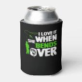 彼女が魚釣りに屈すると私は気におもしろい入る 缶クーラー (缶正面)