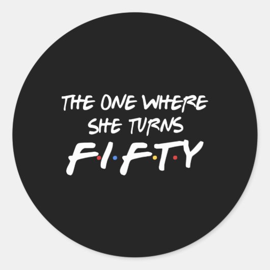 彼女が50歳になる場所 ラウンドシール (正面)