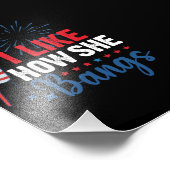 彼女が7月4日の夫婦を殴る姿が好き フォトプリント            (角)