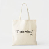 "彼女が"バッグを言ったことである トートバッグ (正面)