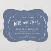 彼女たちと彼女のゲイカップルシャワー 招待状 (正面/裏面)