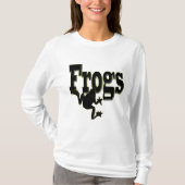 彼女たちは私をカエルと呼ぶ、女性の長袖Tシャツ Tシャツ (正面)