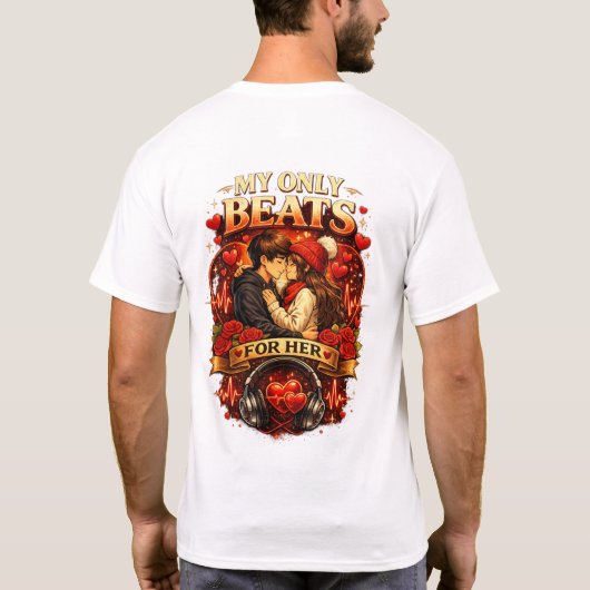 彼女だけにときめく私のハート Tシャツ (裏面)