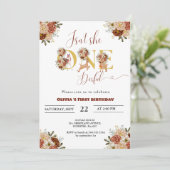 彼女って、とってもかわいい森の1歳の誕生日 招待状 (スタンド正面)