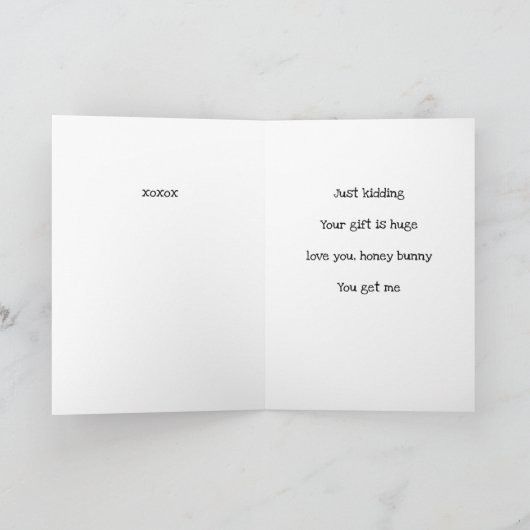 彼女であるだけで十分な贈り物 カード (内部)