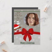 彼女とのクリスマスを祝うためのものだ カード (正面/裏面インサイチュ)