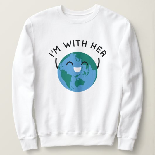 彼女と一緒にいる スウェットシャツ (デザイン正面)