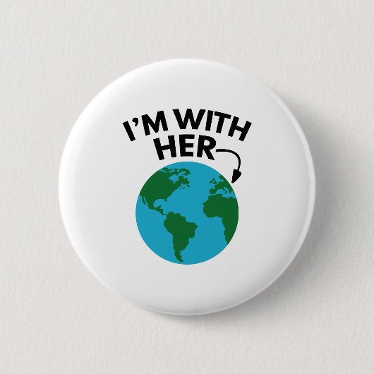 彼女と一緒にいる 缶バッジ (正面)