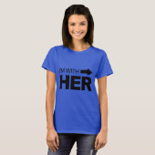 彼女と一緒(右) Tシャツ (正面フル)