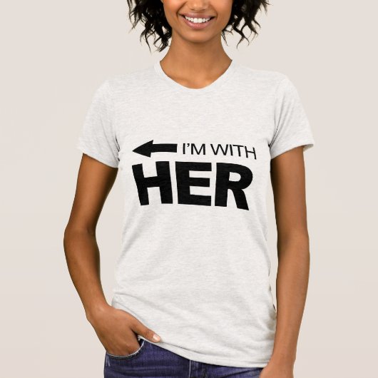 彼女と一緒(左) Tシャツ (正面)