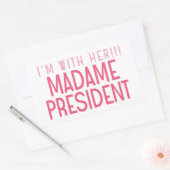 彼女と一緒!!! 長方形シール (封筒)