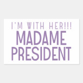 彼女と一緒!!! 長方形シール (正面)