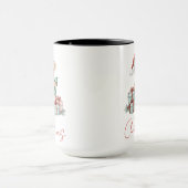彼女と同僚のためのクリスマスベア ホットココア マグ (中央)