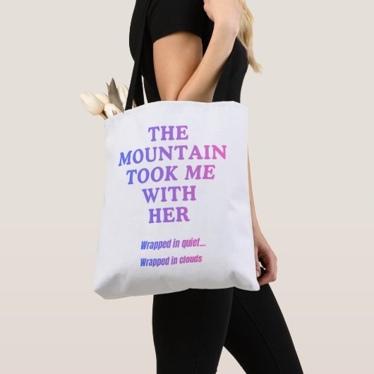 彼女と山は私を行く トートバッグ (クローズアップ)