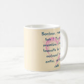 彼女と彼への愛のメッセージ コーヒーマグカップ (正面右)