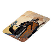 彼女と彼,ファッションイラストレーション, 1921 (ポチョワールp マグネット (左側)