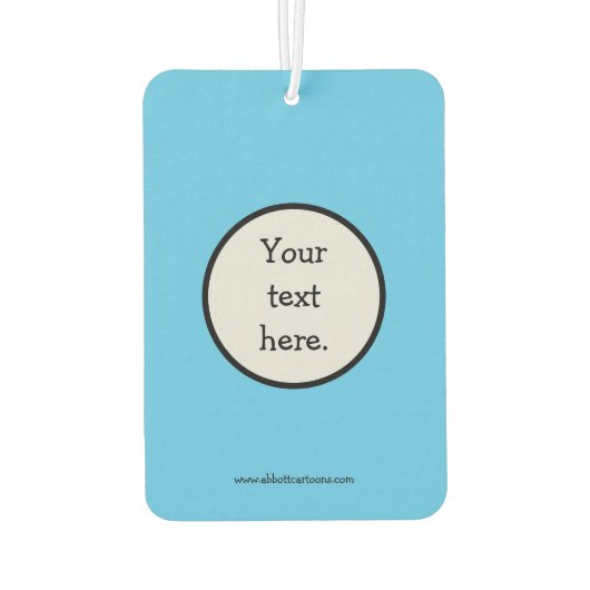 彼女におもしろい対する新しい贈り物 カーエアーフレッシュナー (裏面)