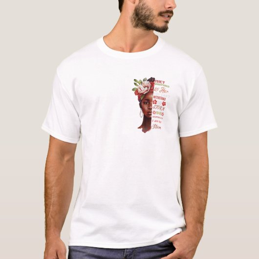 彼女にささやいたの あなたは嵐に耐えられないって Tシャツ (正面)