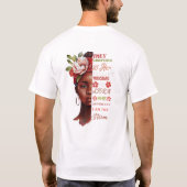彼女にささやいたの あなたは嵐に耐えられないって Tシャツ (裏面)
