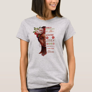 彼女にささやいたの あなたは嵐に耐えられない Tシャツ