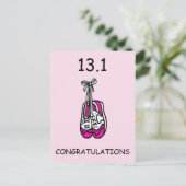 彼女にとってハーフマラソンおめでとう。 ポストカード (スタンド正面)