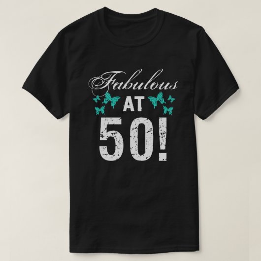 彼女にとって素晴らしい50誕生日 Tシャツ (デザイン正面)