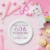 彼女にとって素晴らしい60誕生日 ペーパープレート (パーティー)