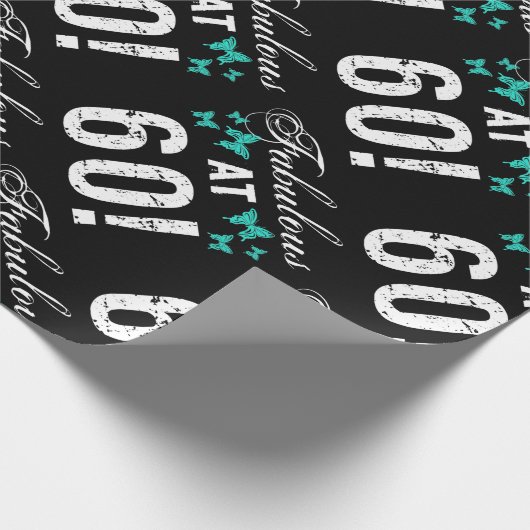 彼女にとって素晴らしい60誕生日 ラッピングペーパー (角)