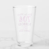 彼女にとって素晴らしい70誕生日 タンブラーグラス (裏面)