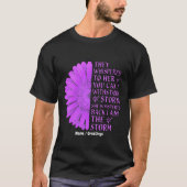 彼女には嵐に耐えられないと囁いた Tシャツ (正面)
