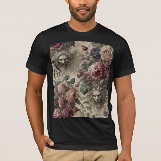 彼女には爪がある - ゴシックウェアラブルアート Tシャツ (正面)