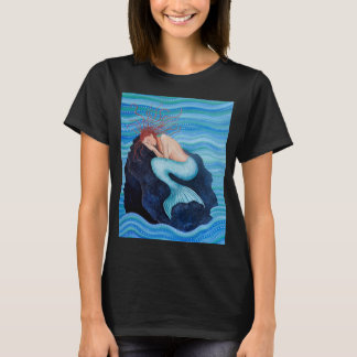彼女によっては海の夢の人魚のユニセックスなTシャツが夢を見ます Tシャツ